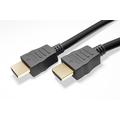 Goobay HDMI 1.4 Johto Ethernetillä - Kullattu - 0.5m - Musta