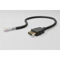 Goobay HDMI 1.4 Johto Ethernetillä - Kullattu - 0.5m - Musta