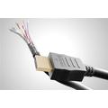 Goobay HDMI 1.4 Johto Ethernetillä - Kullattu - 0.5m - Musta