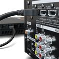 Goobay HDMI 1.4 Johto Ethernetillä - Kullattu - 0.5m - Musta
