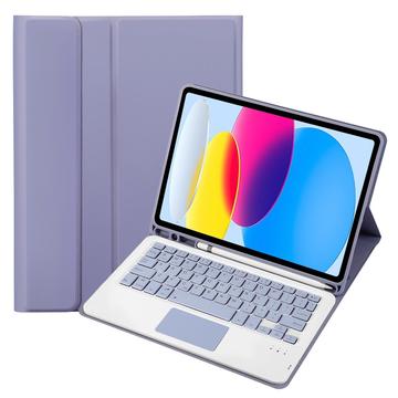 iPad 2022/2025 Bluetooth Suojakotelo Näppäimistöllä - Violetti