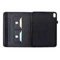iPad 2022/2025 Butterfly Smart Folio -kotelo korttipaikoilla - musta