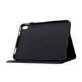iPad 2022/2025 Butterfly Smart Folio -kotelo korttipaikoilla - musta