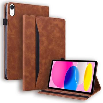 iPad 2022/2025 Business Style Folio kotelo - Ruskea