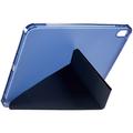 iPad 2022/2025 Origami Stand Folio kotelo - tummansininen