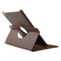 iPad 9.7 2017/2018/iPad Air/Air 2 Pyörivä Kotelo - Ruskea