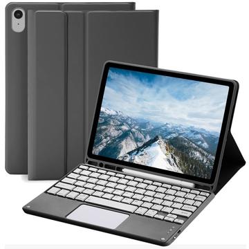 iPad Air 11 2026/2025/2024/iPad Air 2022/2020 Bluetooth-näppäimistökotelo - musta