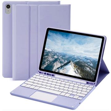 iPad Air 11 2026/2025/2024/iPad Air 2022/2020 Bluetooth-näppäimistökotelo - violetti