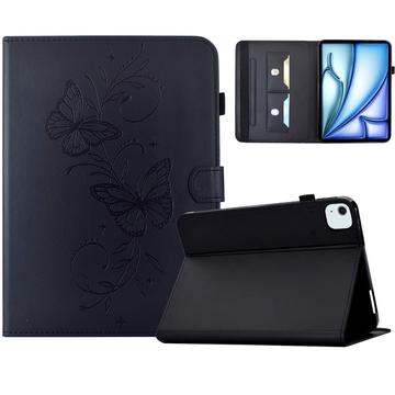 iPad Air 11 2026/iPad Pro 11 2022/iPad Air 2022 Butterfly Smart Folio -kotelo korttipaikoilla - musta