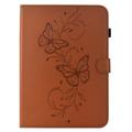 iPad Air 11 2026/iPad Pro 11 2022/iPad Air 2022 Butterfly Smart Folio -kotelo korttipaikoilla - ruskea