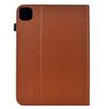 iPad Air 11 2026/iPad Pro 11 2022/iPad Air 2022 Butterfly Smart Folio -kotelo korttipaikoilla - ruskea