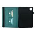 iPad Air 11 2026/iPad Pro 11 2022/iPad Air 2022 Butterfly Smart Folio -kotelo korttipaikoilla - vihreä