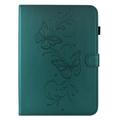 iPad Air 11 2026/iPad Pro 11 2022/iPad Air 2022 Butterfly Smart Folio -kotelo korttipaikoilla - vihreä