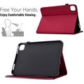 iPad Air 11 2026/iPad Pro 11 2022/iPad Air 2022 Butterfly Smart Folio -kotelo korttipaikoilla - kirkkaan vaaleanpunainen