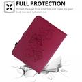 iPad Air 11 2026/iPad Pro 11 2022/iPad Air 2022 Butterfly Smart Folio -kotelo korttipaikoilla - kirkkaan vaaleanpunainen