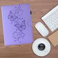 iPad Air 11 2026/iPad Pro 11 2022/iPad Air 2022 Butterfly Smart Folio -kotelo korttipaikoilla - violetti
