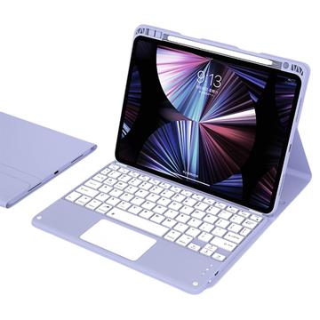 iPad Air 13 2026/2025/2024/iPad Pro 12.9 2022/2021/2020/2018 Bluetooth-näppäimistökotelo - violetti