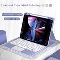 iPad Air 13 2026/2025/2024/iPad Pro 12.9 2022/2021/2020/2018 Bluetooth-näppäimistökotelo - violetti