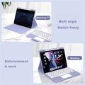 iPad Air 13 2026/2025/2024/iPad Pro 12.9 2022/2021/2020/2018 Bluetooth-näppäimistökotelo - violetti