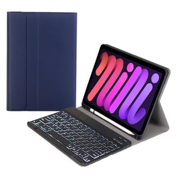 iPad Mini 2021/2024 Bluetooth-näppäimistökotelo - Tummansininen