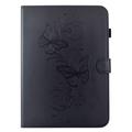 iPad Mini (2026) Butterfly Smart Folio -kotelo korttipaikoilla - musta