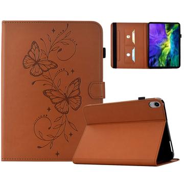 iPad Mini (2026) Butterfly Smart Folio -kotelo korttipaikoilla - ruskea