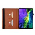 iPad Mini (2026) Butterfly Smart Folio -kotelo korttipaikoilla - ruskea