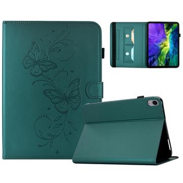 iPad Mini (2026) Butterfly Smart Folio -kotelo korttipaikoilla - vihreä