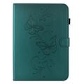 iPad Mini (2026) Butterfly Smart Folio -kotelo korttipaikoilla - vihreä
