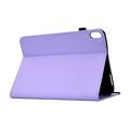 iPad Mini (2026) Butterfly Smart Folio -kotelo korttipaikoilla - violetti