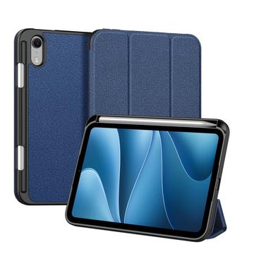 iPad Mini (2026) Dux Ducis Domo Tri-Fold Smart Lompakkokotelo - Sininen