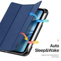 iPad Mini (2026) Dux Ducis Domo Tri-Fold Smart Lompakkokotelo - Sininen
