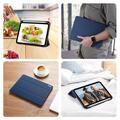 iPad Mini (2026) Dux Ducis Domo Tri-Fold Smart Lompakkokotelo - Sininen