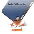 iPad Mini (2026) Dux Ducis Domo Tri-Fold Smart Lompakkokotelo - Sininen