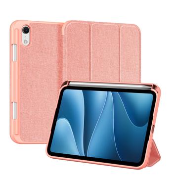 iPad Mini (2026) Dux Ducis Domo Tri-Fold Smart Lompakkokotelo - Pinkki