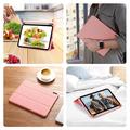 iPad Mini (2026) Dux Ducis Domo Tri-Fold Smart Lompakkokotelo - Pinkki