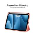 iPad Mini (2026) Dux Ducis Domo Tri-Fold Smart Lompakkokotelo - Pinkki