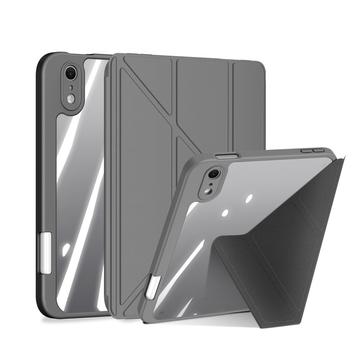 iPad Mini (2026) Dux Ducis Magi Irrotettava 2-in-1 Folio kotelo - Harmaa