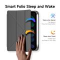 iPad Mini (2026) Dux Ducis Magi Irrotettava 2-in-1 Folio kotelo - Harmaa