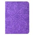 iPad Mini (2026) Mandala 360 -kääntyvä suojakotelo - violetti