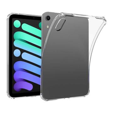 iPad Mini (2026) Iskunkestävä silikonikotelo - Läpinäkyvä