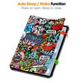 iPad Mini (2026) Tri-Fold Series Smart Folio -kotelo - Graffiti