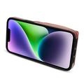 iPhone 14 Plus Kaikki yhdessä -kotelo, jossa lompakko ja hihna - ruusukultainen