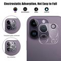iPhone 15 Pro/15 Pro Max HD-kameran linssin karkaistu lasisuojus - kirkas