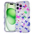 iPhone 15 Pro Wave-Edge Laser Glitter MagSafe kotelo
