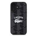 iPhone 16 Lacoste Blend Monogram -kotelo - MagSafe-yhteensopiva - musta