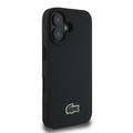 iPhone 16 Plus Lacoste Iconic Petit Pique Woven Logo Kotelo - MagSafe-yhteensopiva - Musta