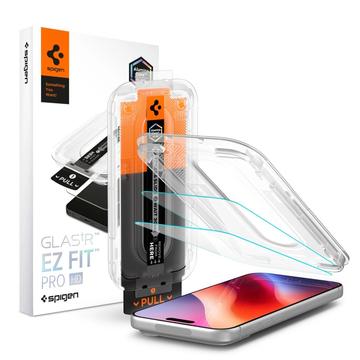 iPhone 16 Pro/17/17 Pro/18 Pro Spigen Glas.tR EZ Fit Pro karkaistu suojalasi - 2 Kpl. - Kirkas