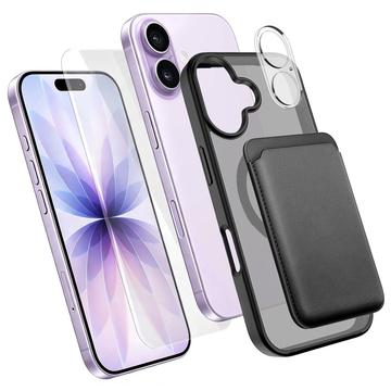 iPhone 17 4-in-1 MagSafe -suojasarja korttitelineellä - musta