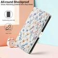 iPhone Air Rombinen kukkakuvioinen lompakkokotelo